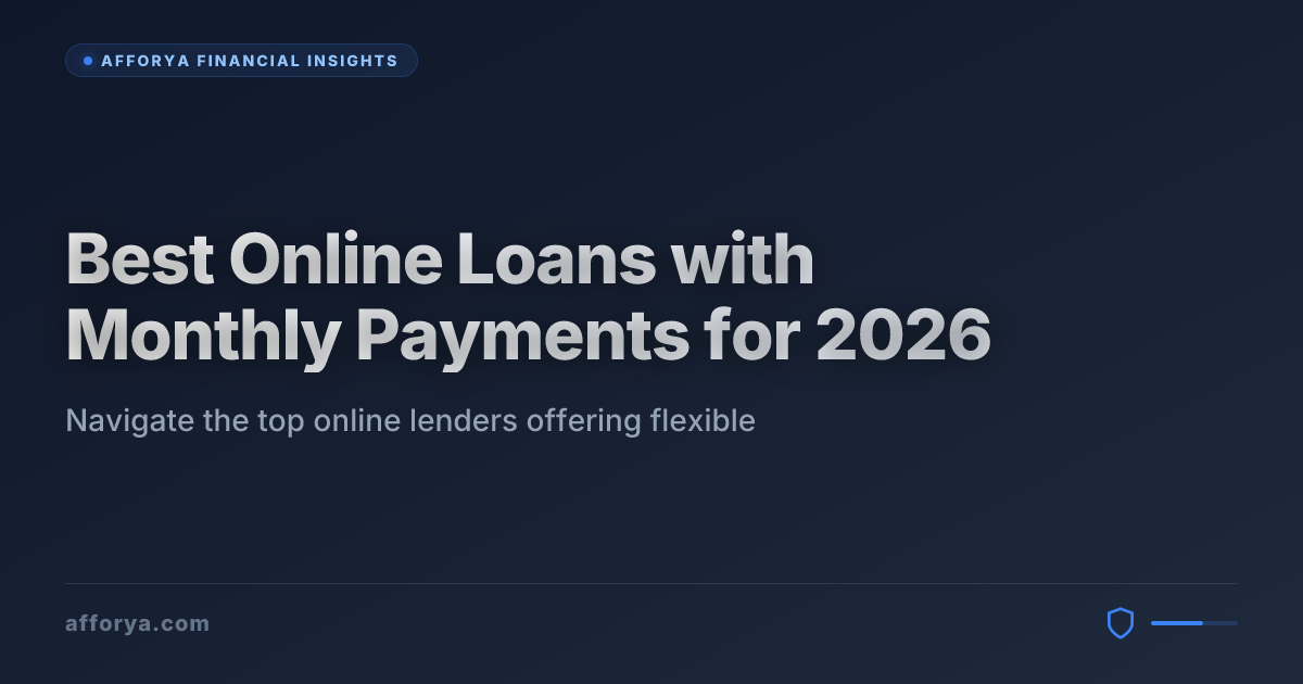 Best Online Loans with Monthly Payments for 2026